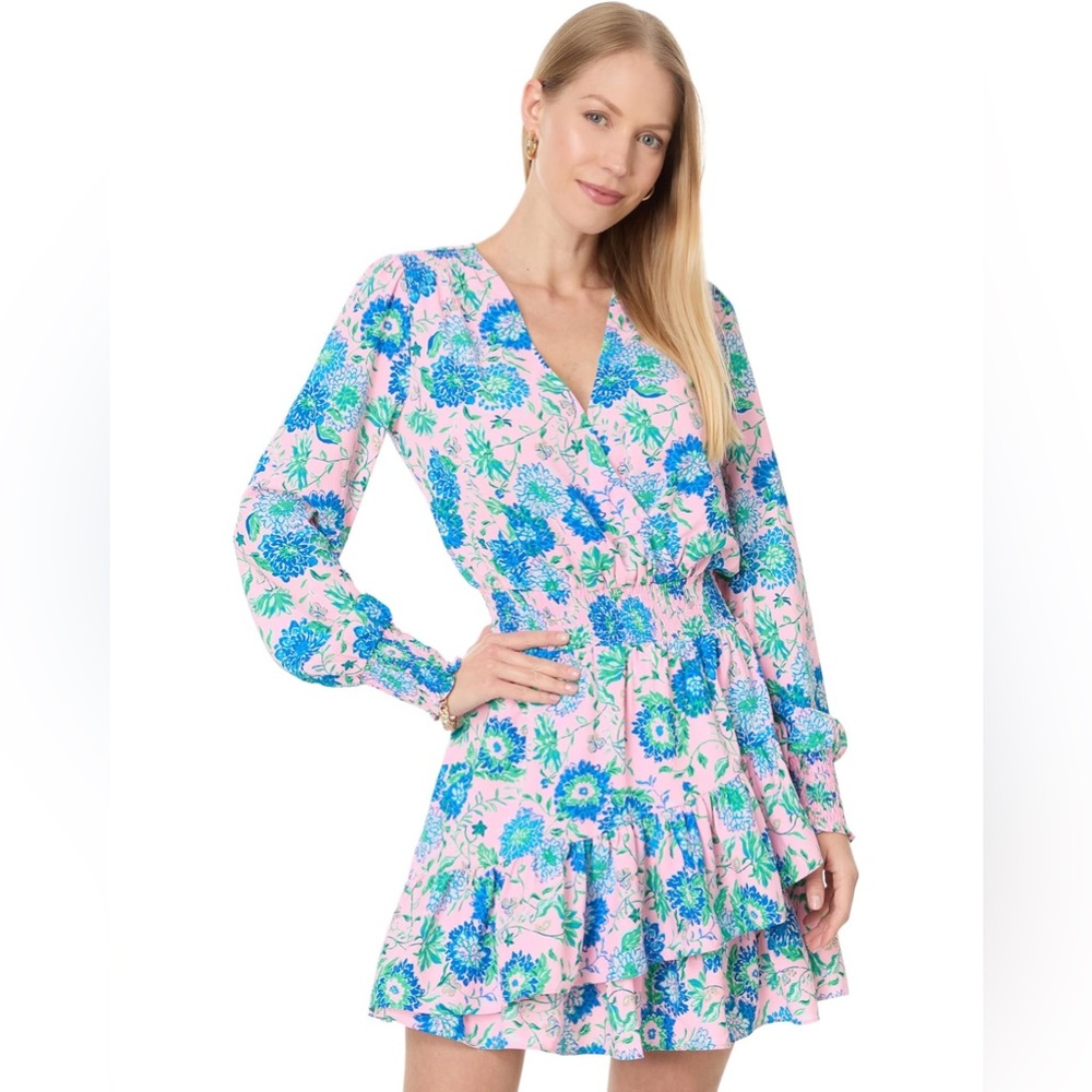 NWT Lilly Pulitzer Cristiana long sleeve stretch dress Sz 14